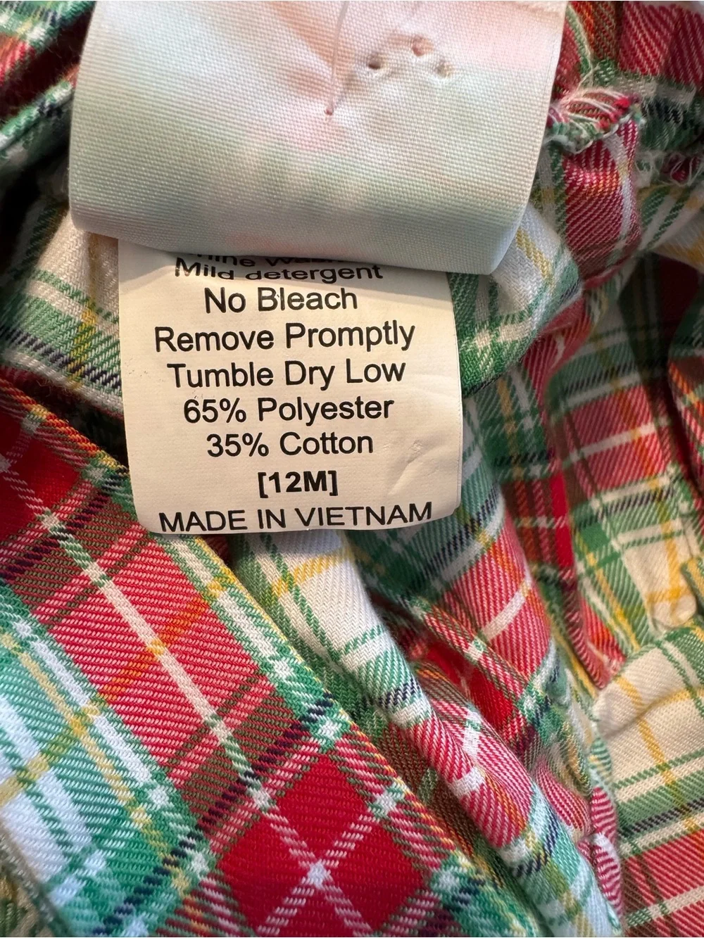 Shrimp & Grits Kids Plaid Bubble Jumper 12M NWT
